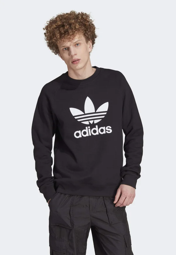 ADICOLOR CLASSICS TREFOIL CREWNECK - Sweatshirt - black