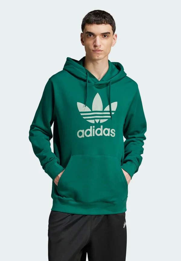 ADICOLOR CLASSICS TREFOIL - Kapuzenpullover - collegiate green