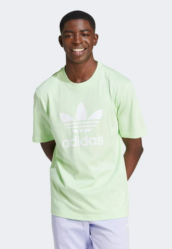 ADICOLOR TREFOIL - T-Shirt print - semi green spark