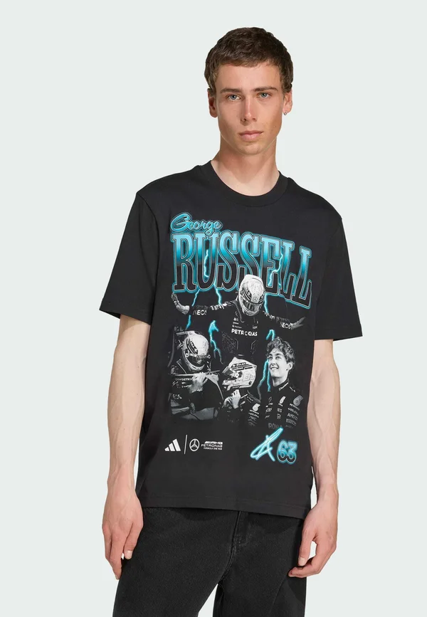 ADIDAS PERFORMANCE - AMG PETRONAS FORMULA ONE TEAM GEORGE RUSSELL  - T-Shirt print - black