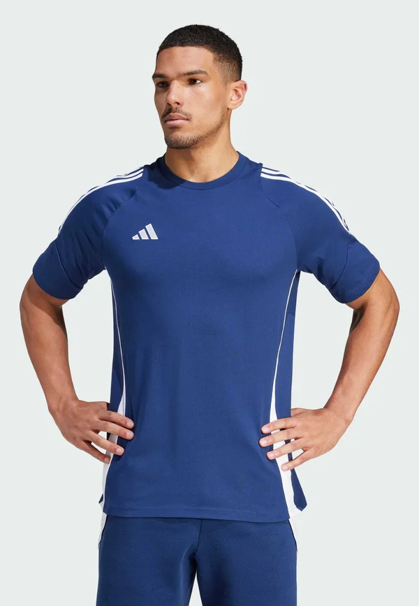 ADIDAS PERFORMANCE TIRO 24 SWEAT TEE - T-Shirt print - team navy blue white