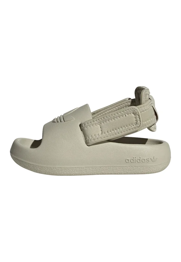 ADIFOM ADILETTE KIDS - Pantolette flach - putty grey   putty grey   putty grey