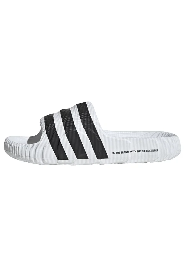 ADILETTE 22 - Pantolette flach - footwear white/core black