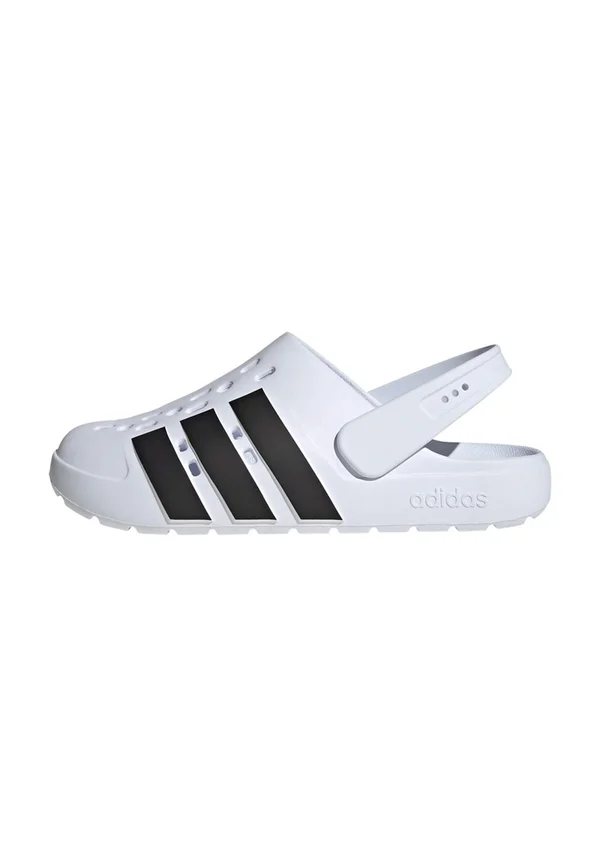 ADILETTE - Clogs - cloud white   core black   cloud white