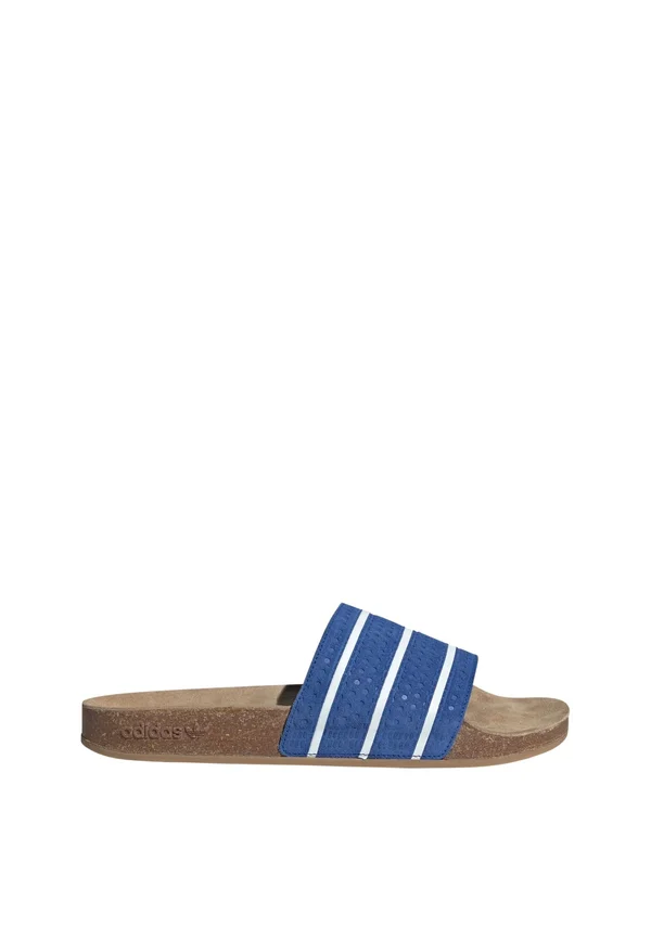 ADILETTE - Pantolette flach - royal blue   core white   gum