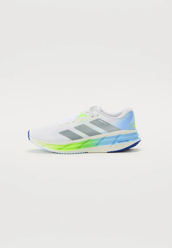 ADISTAR 3 - Laufschuh Straße - white/grey/lucid lemon