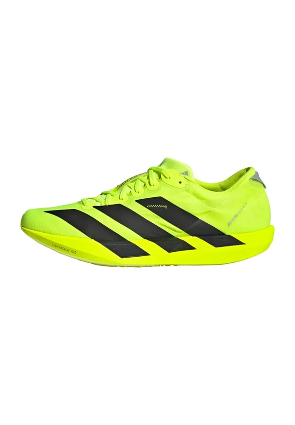 ADIZERO ADIOS 9 - Laufschuh Straße - lucid lemon core black halo silver