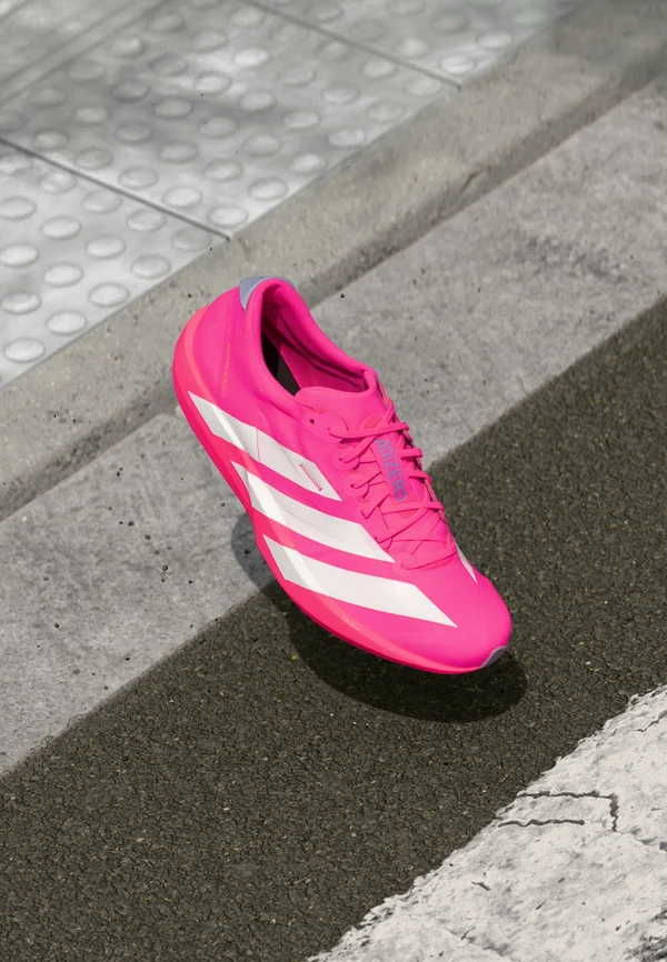 ADIZERO ADIOS 9 - Laufschuh Straße - shock pink/metallic/silver violet