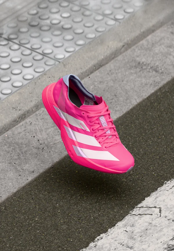 ADIZERO ADIOS PRO 4 - Laufschuh Straße - shock pink metalic aurora plum