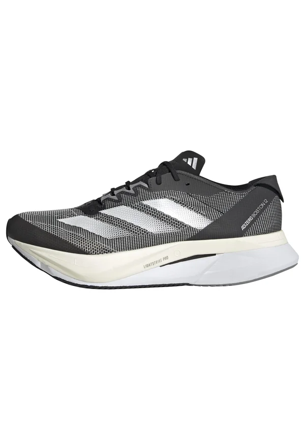 ADIZERO BOSTON 12 - Laufschuh Straße - core black/cloud white/carbon