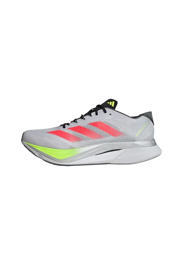 ADIZERO BOSTON 12 - Laufschuh Straße - dash grey   lucid red   lucid lemon