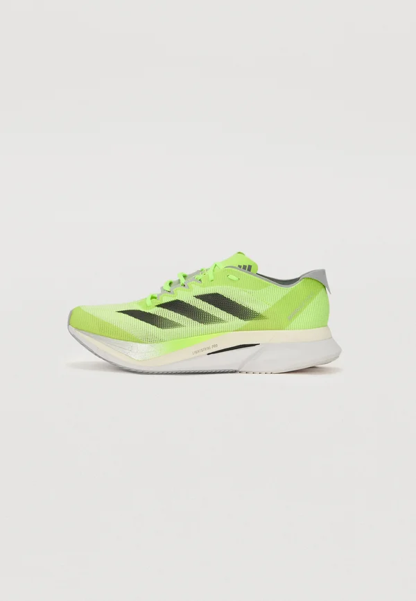 ADIZERO BOSTON 12 - Laufschuh Straße - lucid lemon/core black/silver metallic