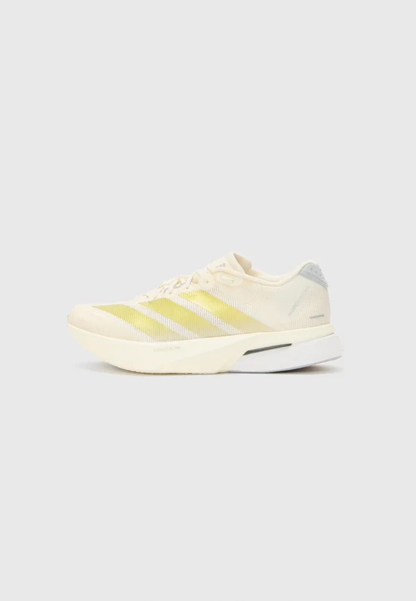 ADIZERO BOSTON 13 - Laufschuh Straße - chalk white/gold-coloured met/halo silver-coloured