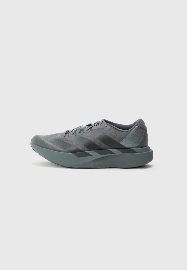 ADIZERO EVO M - Sneaker low - grey/core black/lime burst