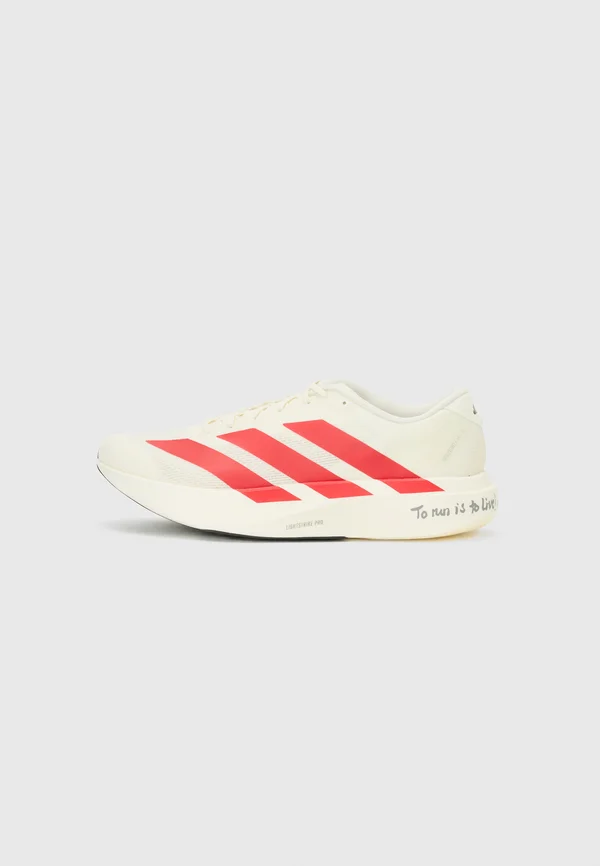 ADIZERO EVO SL - Laufschuh Straße - off white/better scarlet/core black