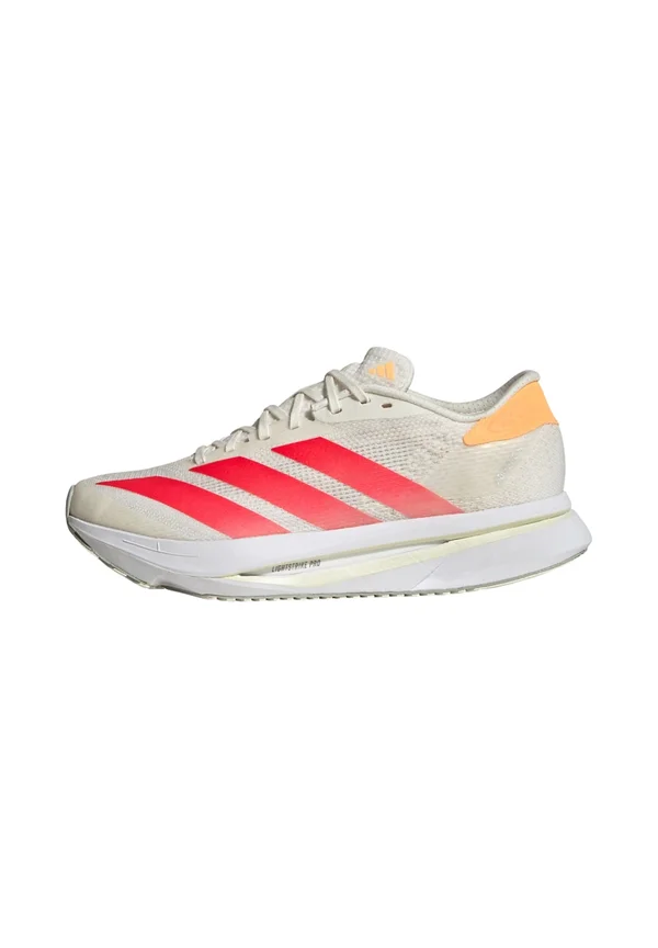 ADIZERO SL2 W - Laufschuh Straße - off white/lucid red/acid orange