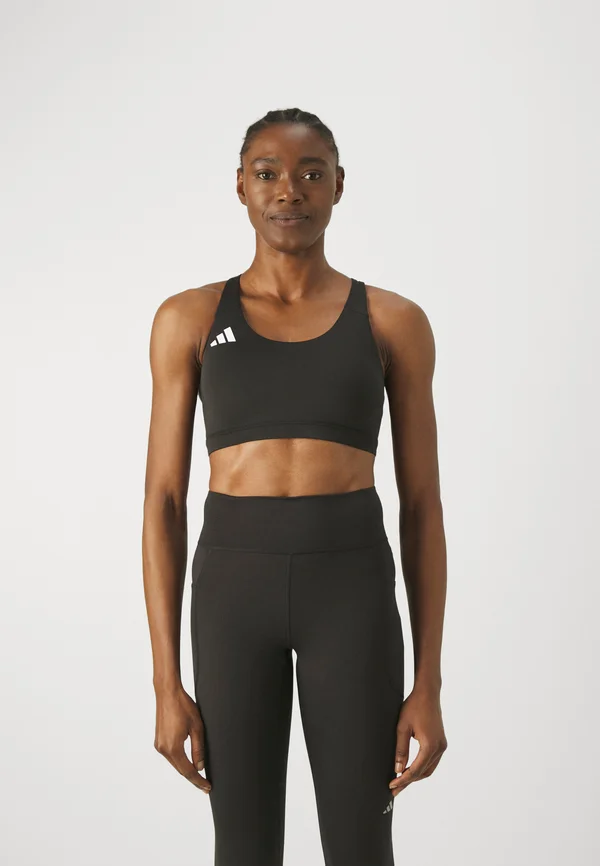 ADIZERO - Sport-BH mit mittlerer Stützkraft - black