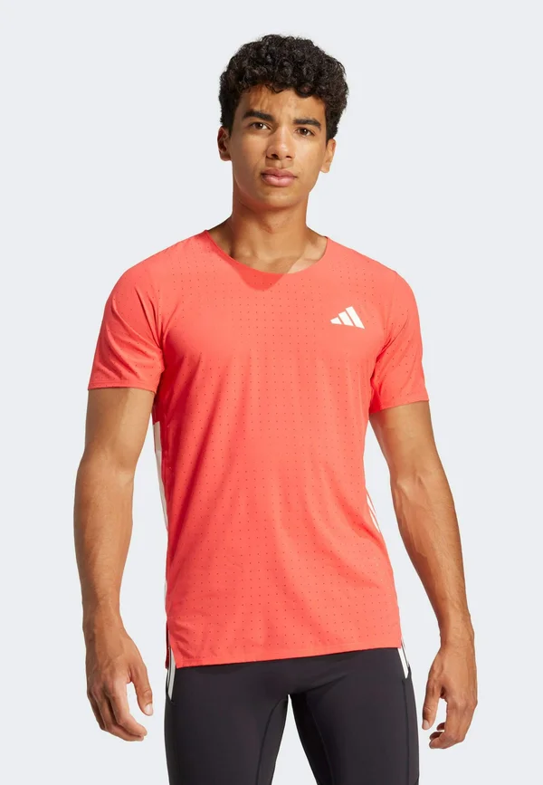 ADIZERO - Sport T-Shirt - semi lucid red