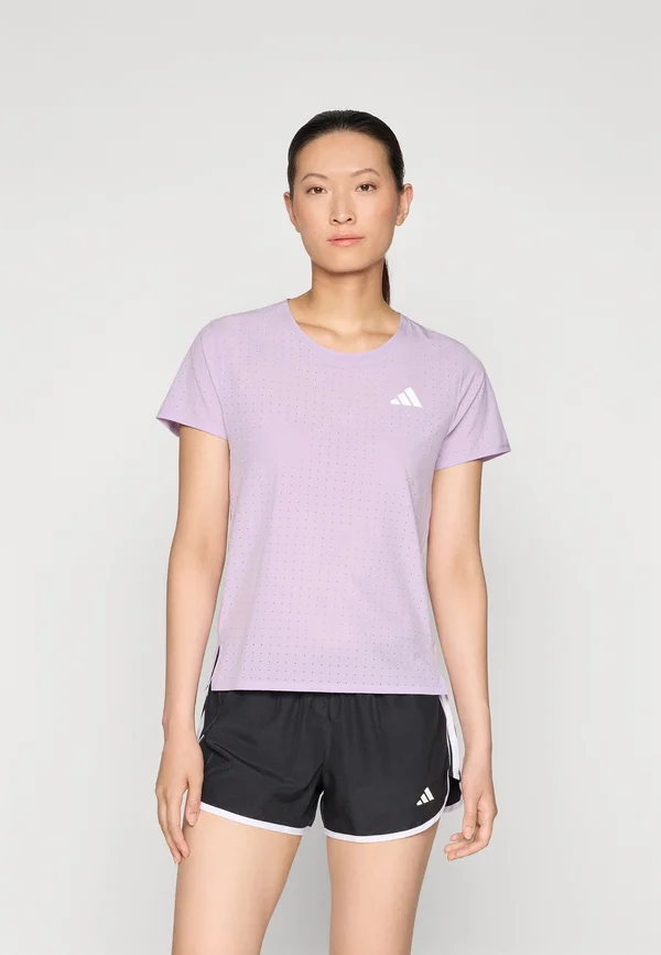 ADIZERO TEE  - T-Shirt print - powder plum