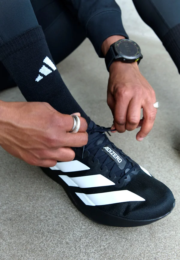 ADIZERO UNISEX - Sneaker low - core black/footwear white