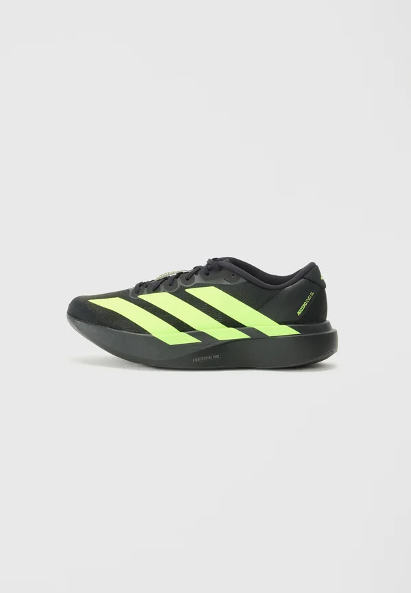 ADIZERO UNISEX - Sneaker low - core black/lucid lemon/iron met