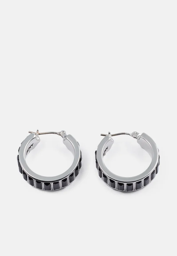 ADRIA - Ohrringe - silver-coloured/black