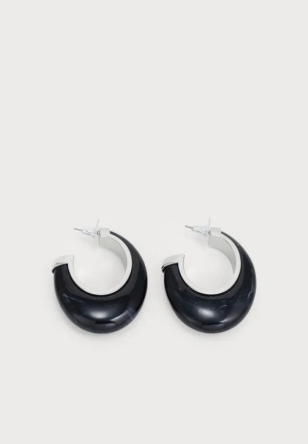 ADRIA - Ohrringe - silver-coloured/black
