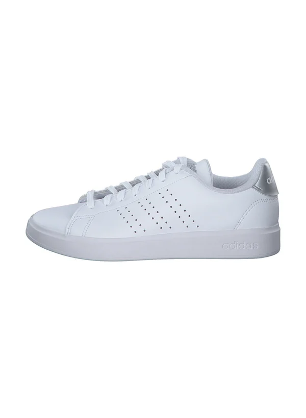 ADVANTAGE - Sneaker low - white grey two silver met