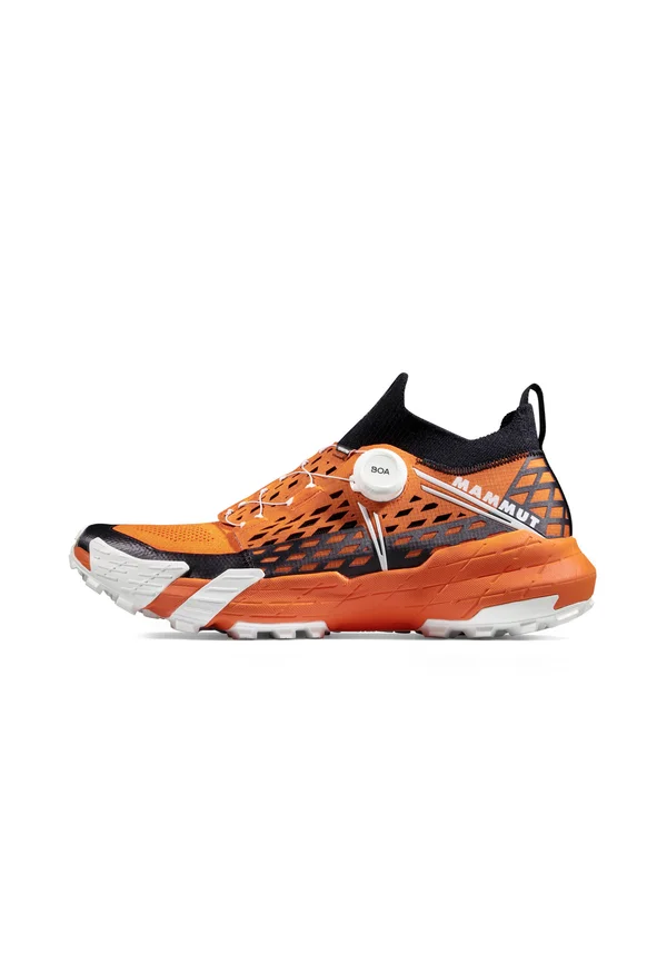 AENERGY BOA MID - Laufschuh Trail - dark tangerine white