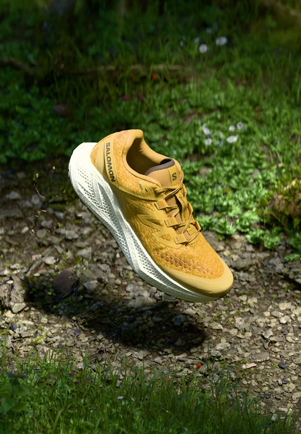 AERO GLIDE 3 - Laufschuh Trail - spicy mustard/vanilla ice/deep lichen green