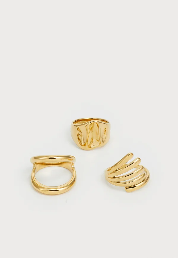 AFELAN 3 PACK - Ring - gold-coloured