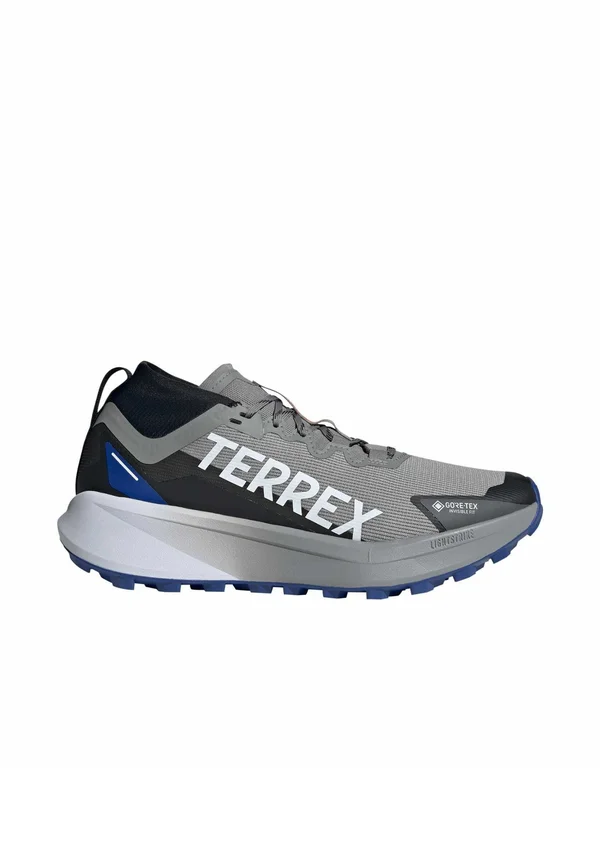 AGRAVIC - Laufschuh Trail - charcoal solid grey   semi impact orange   semi lucid blue