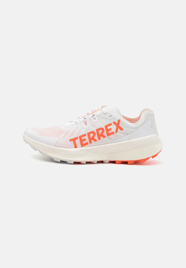AGRAVIC SPEED - Laufschuh Trail - dash grey/impact orange/footwear white