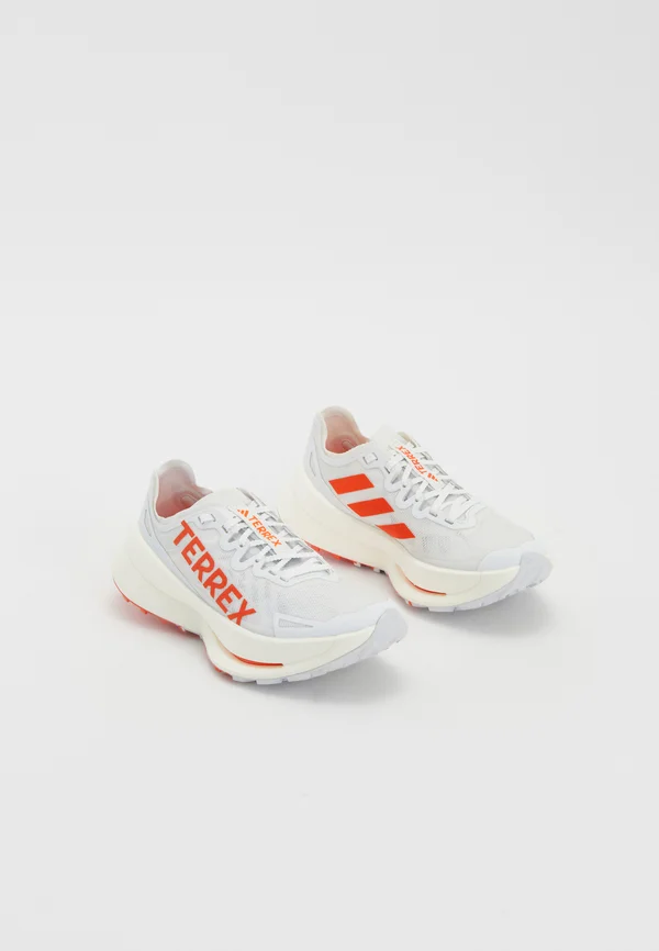 AGRAVIC SPEED ULTRA W - Laufschuh Trail - cloud white/impact orange/dash grey