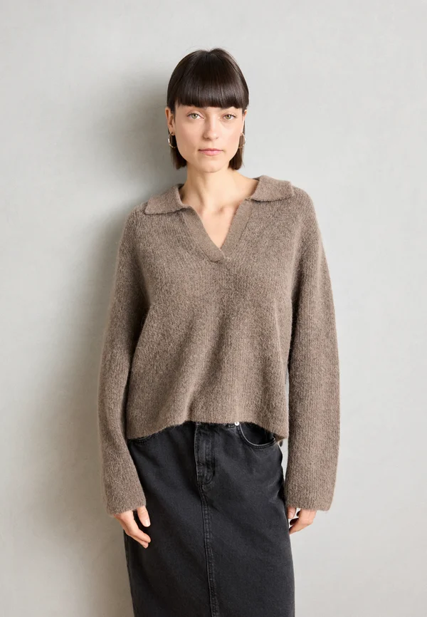 AIDY - Strickpullover - brown