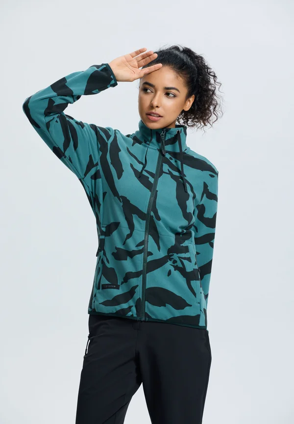 AIKIRI - Fleecejacke - antikgrün