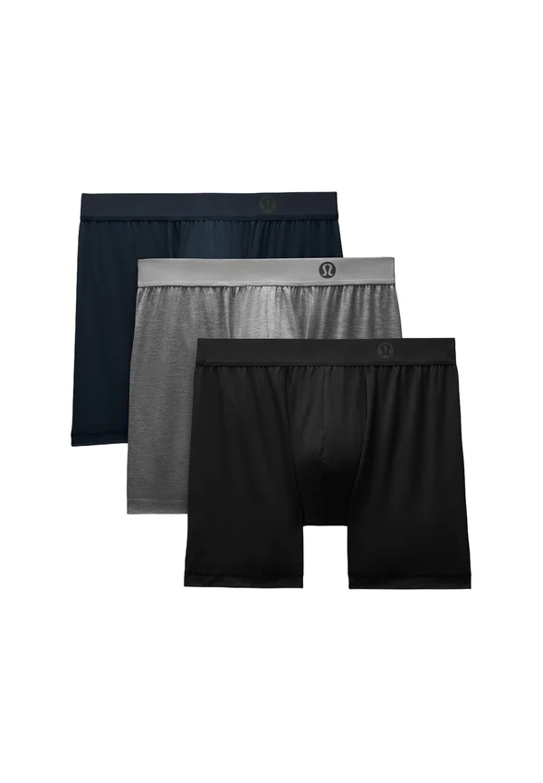 AIM BOXER 3 PACK - Panties - Black/Heathered Core Medium Grey/True Navy