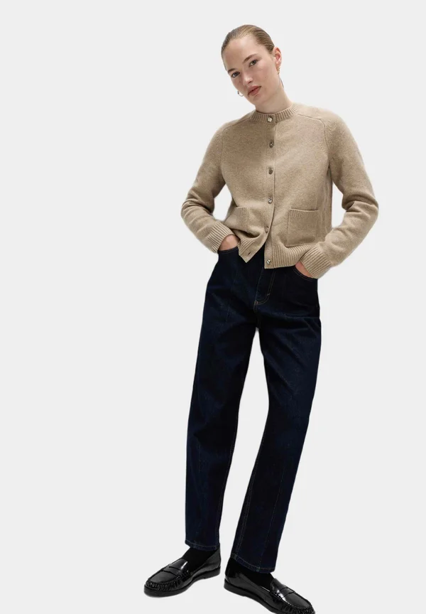 AIR CREW - Strickjacke - cappuccino
