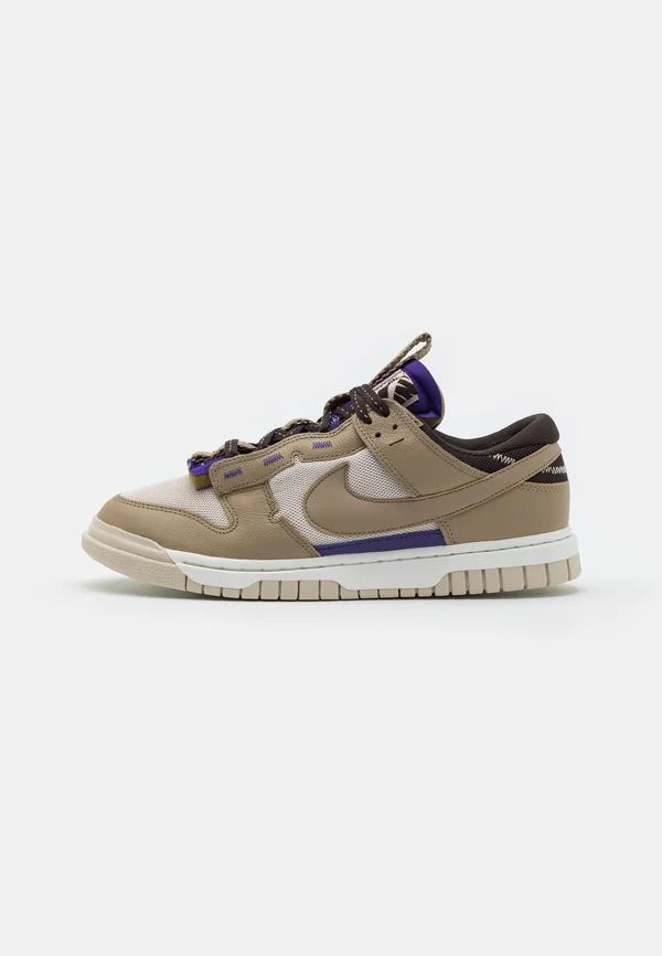 AIR DUNK JUMBO - Sneaker low - light orewood brown/khaki/velvet brown/field purple/sail