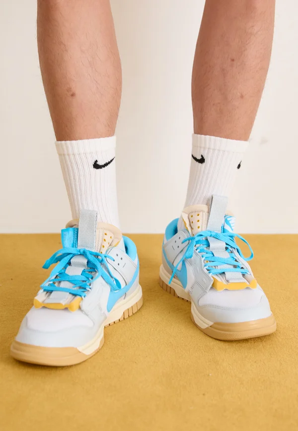 AIR DUNK JUMBO - Sneaker low - white/baltic blue/photon dust/pale ivory/sesame