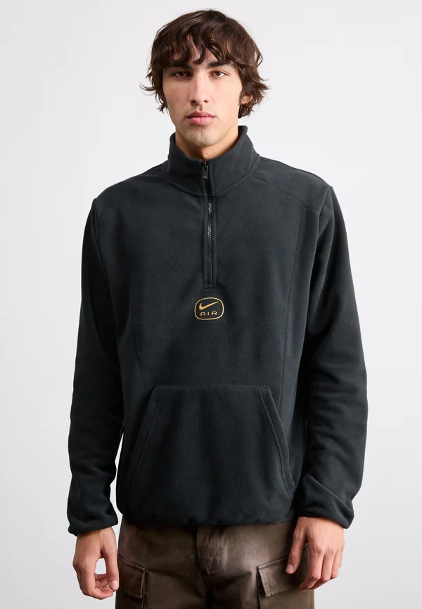 AIR - Fleecepullover - black/metallic gold