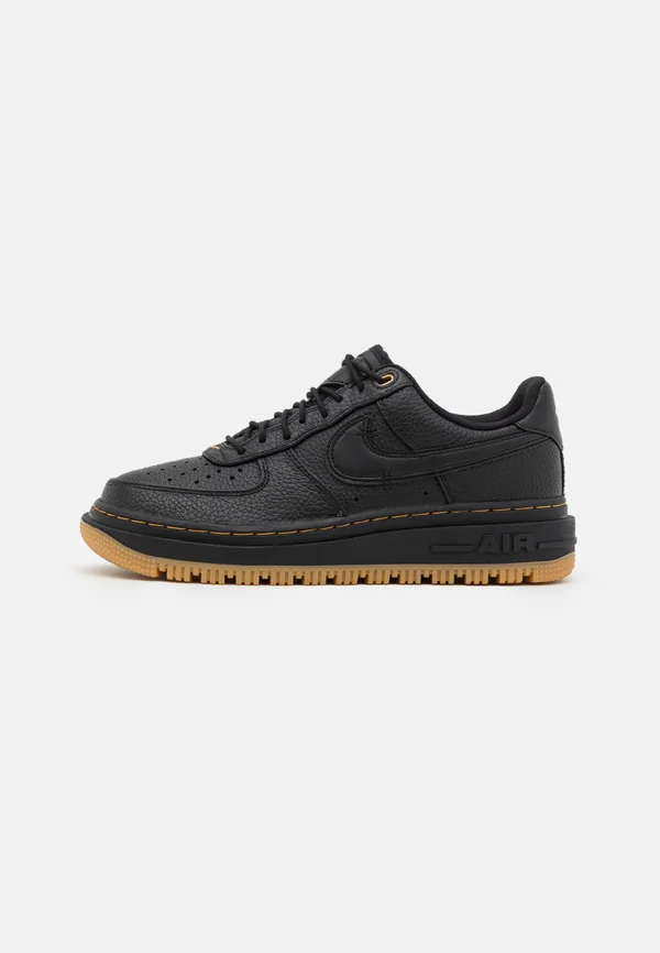 AIR FORCE 1 LUXE - Sneaker low - black/bucktan/yellow