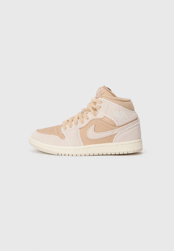AIR JORDAN 1 MID - Sneaker high - hemp/light orewood brown/sail