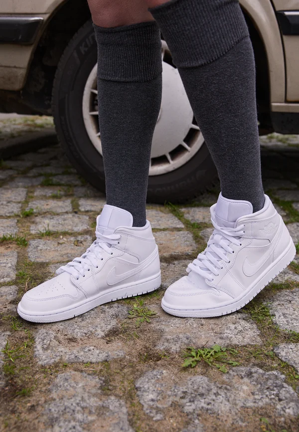 AIR JORDAN 1 MID - Sneaker high - white