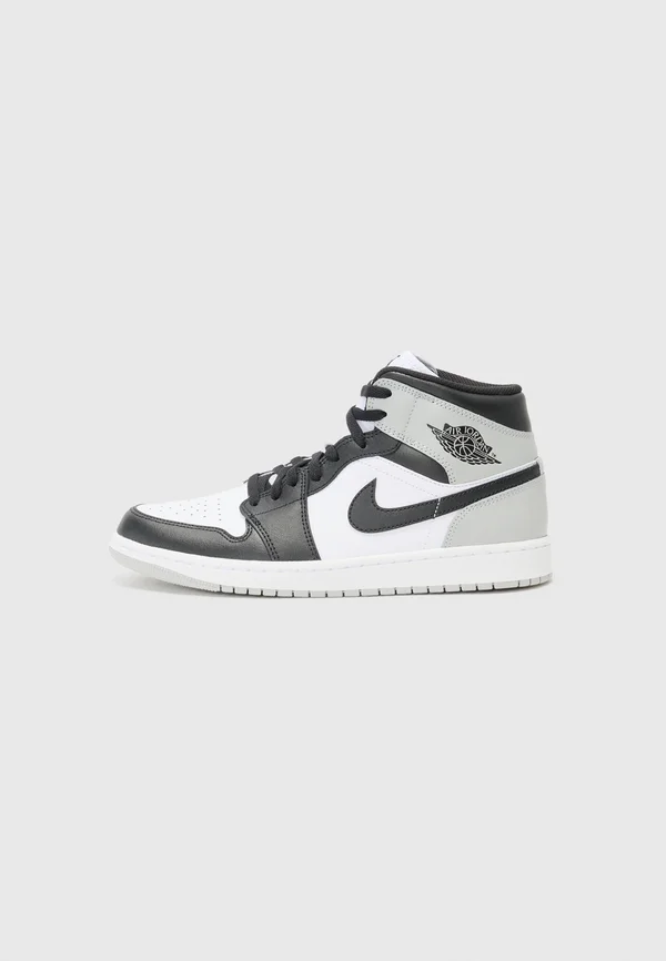 AIR JORDAN 1 MID - Sneaker high - white/black/lt smoke grey