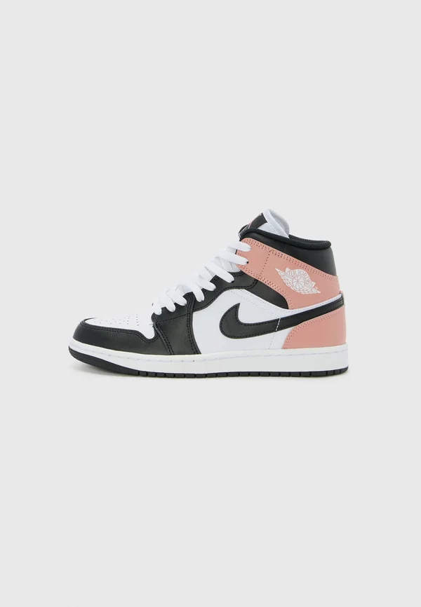 AIR JORDAN 1 MID - Sneaker high - white/black/rust pink
