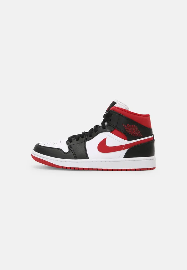 AIR JORDAN 1 MID - Sneaker high - white/gym red/black