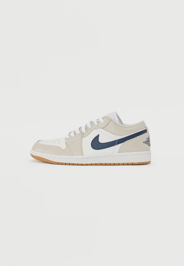 AIR JORDAN 1 - Sneaker low - white/midnight navy/neutral grey/med brown
