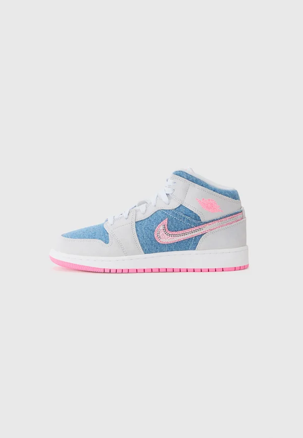 AIR JORDAN 1 UNISEX - Sneaker high - pink/glow white/blue