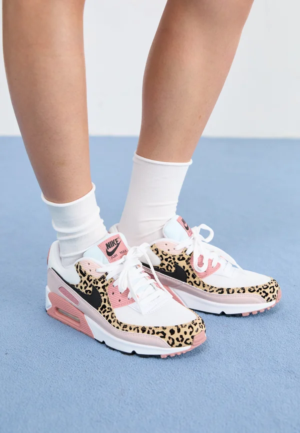 AIR MAX 90 PRINT - Sneaker low - white/black/silt red/rust pink/sanddrift/hemp